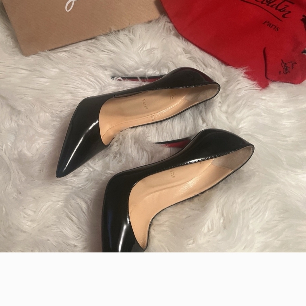 Christian Louboutin Black Patent Leather Heels